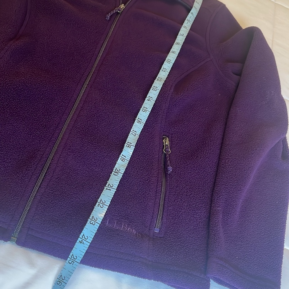 L.L. Bean Women's Deep Purple Mountain Fleece Jacket - Picture 4 of 7